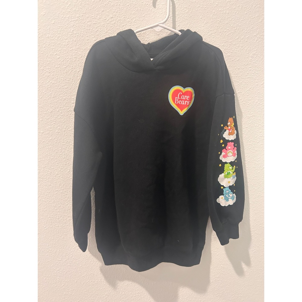 Old Navy Kids Care Bears Cuter Together Black‎ Graphic Hoodie Size M 8